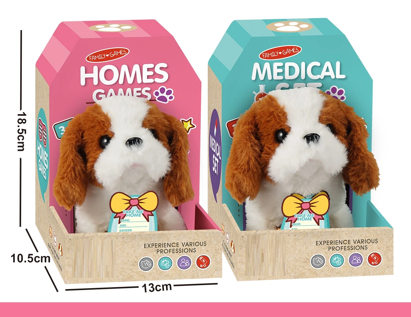 Para los niños Mascotas perro gato Chick Conejo mascota Casa pretender juguetes para bebés juguetes para niñas regalos educativos