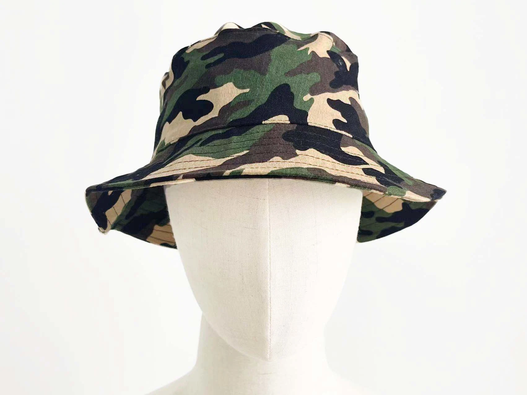 Customized Camouflage Sport Unisex Sunshade Fisherman Leisure Caps Bucket Hat