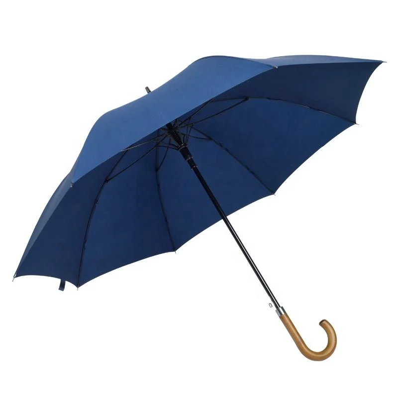 Crook Holzgriff Gerade Automatische Regenschirm Classic Guest Paraguas Parapluie Sombrilla