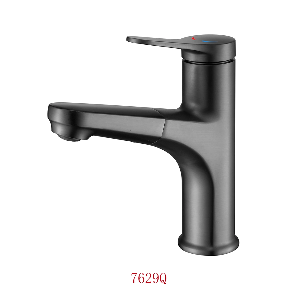 Luxury 59A Brass Basin Faucet with Hot and Cold for Bathroom Sink