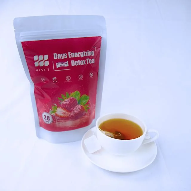 OEM Fett reduzierende Getränk 28 Tage Erdbeer Geschmack No Side Effekt Blended Detox Slim Tee für die Gewichtsabnahme
