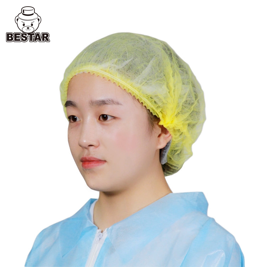 Beauty Salon Cleaning Bestar China Nonwoven Non-Woven Beret Hairnet Disposable Cap ODM