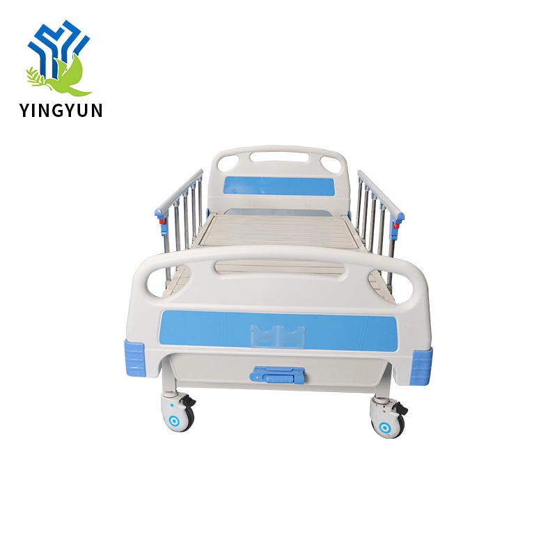 Movable ABS Plastic Head Hospital Medical Surgical Bed with Caster Wheel