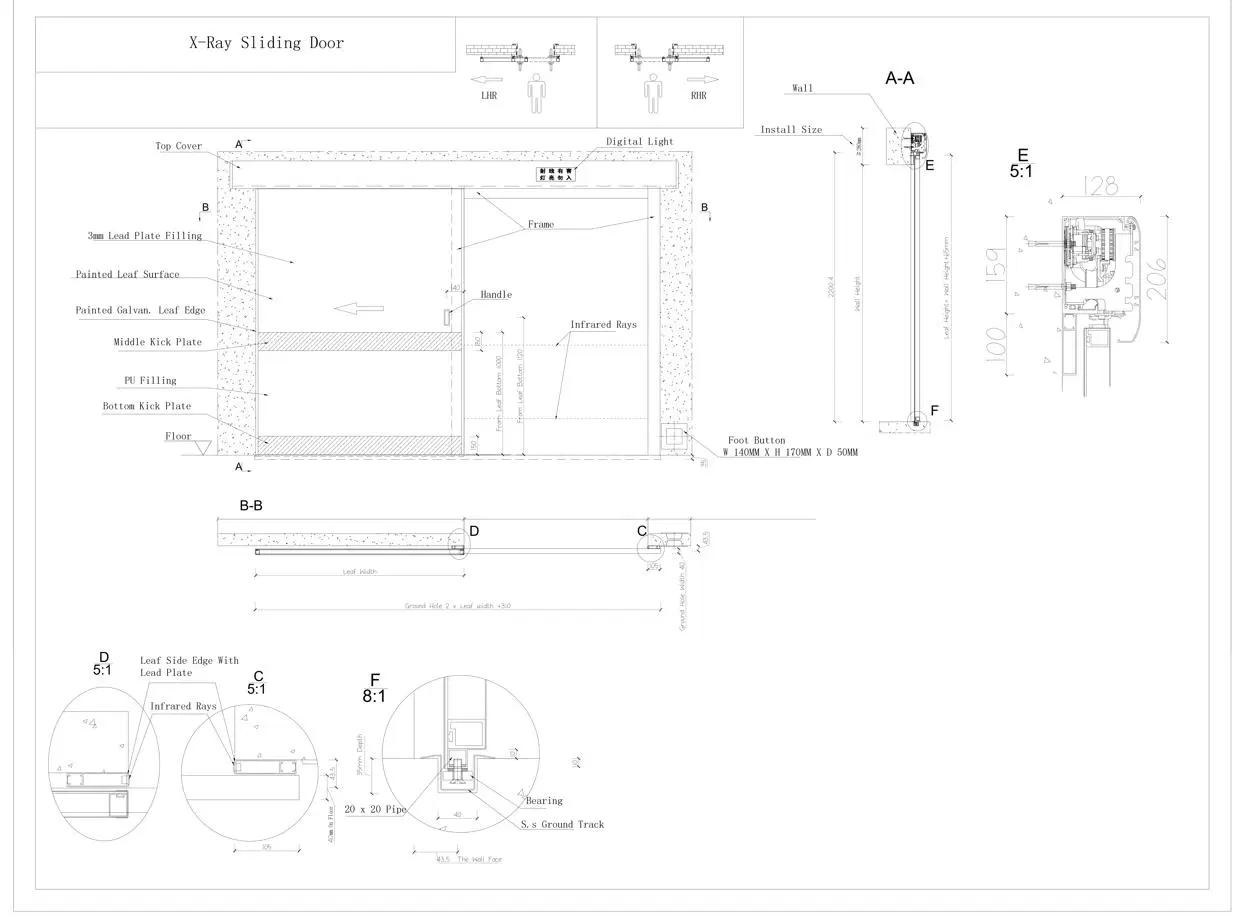 X-ray Room Radiation Protection Lead Door