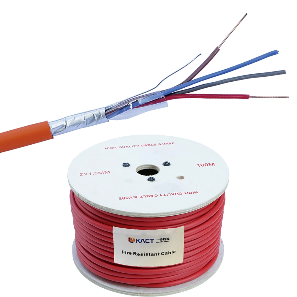 4x4 300/500v núcleo de cobre LSZH funda 2core apantallada resistente al fuego Cable