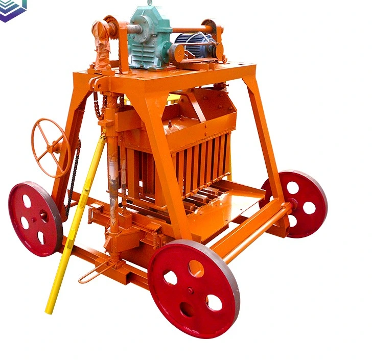 Qmy4-45 Color Interlock Paver Cement Block Brick Making Machine Full Line Production