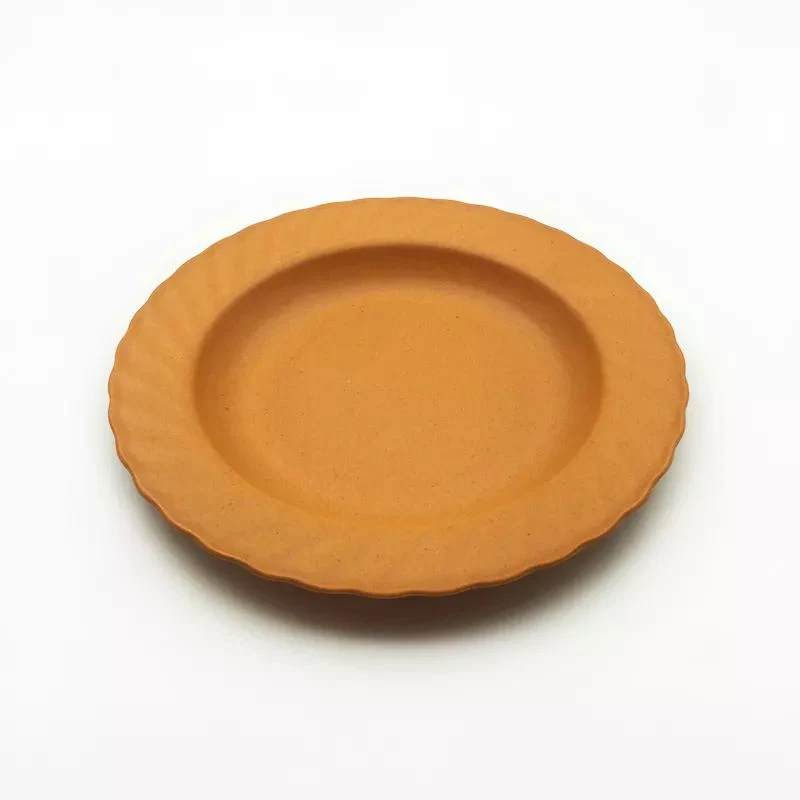 Biodégradable Aveco Couleur Pure réutilisables de fibre de bambou desservant la plaque d'aliments pour enfants et les enfants