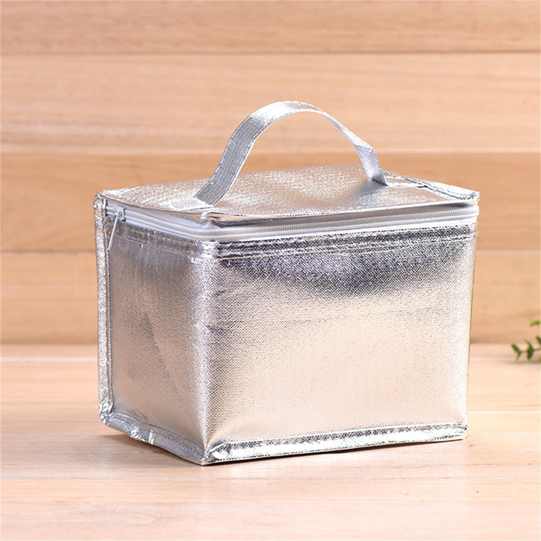 Customize Aluminum Foil Lunch Bag Ice Cream Cold Drink Portable Thermal Bag Fruit Juice Cooler Bag