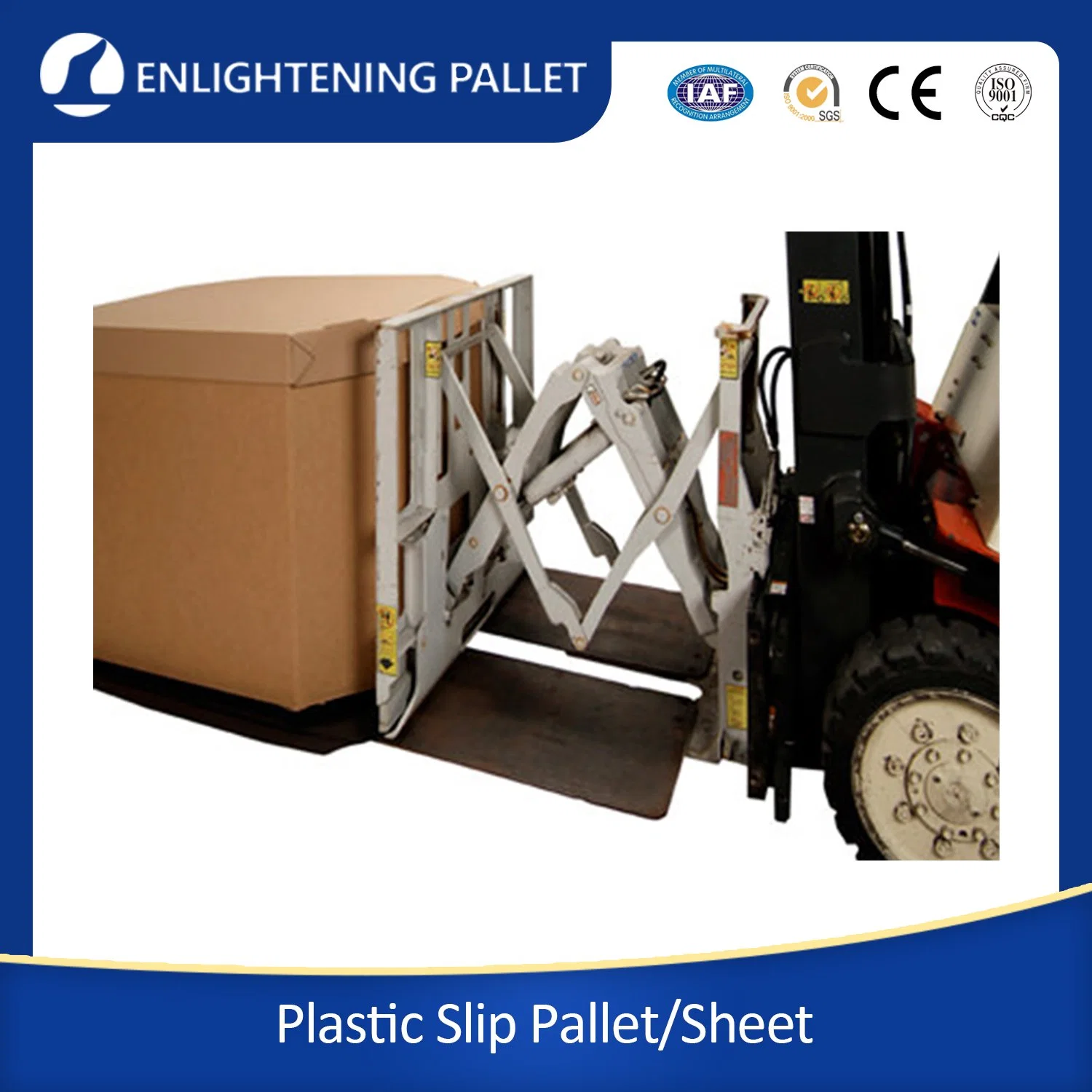 China High quality/High cost performance  Black HDPE Hard Recycled Waterproof Packaging Heavy Plastic Slip Sheet for Transportation/High Efficiency Goods Handling