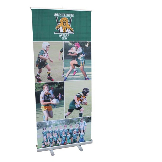 Benutzerdefinierte tragbare Aluminium Roll-up Banner Ständer für Werbung Display Ausstellung