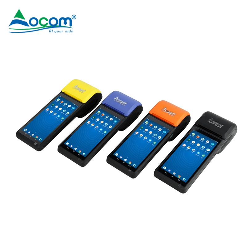 Android 4G Handheld PDA with Printer NFC POS System with Barcode Scanner with CE FCC