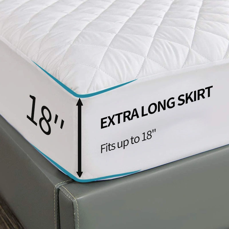 Vente en gros acariens hypoallergéniques housse de matelas imperméable sous la feuille