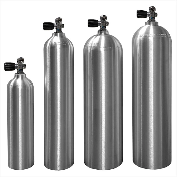 DOT/Tped Standard CO2 Aluminum Cylinder Oxygen Cylinders Scuba Diving Tank 11.1L 12L