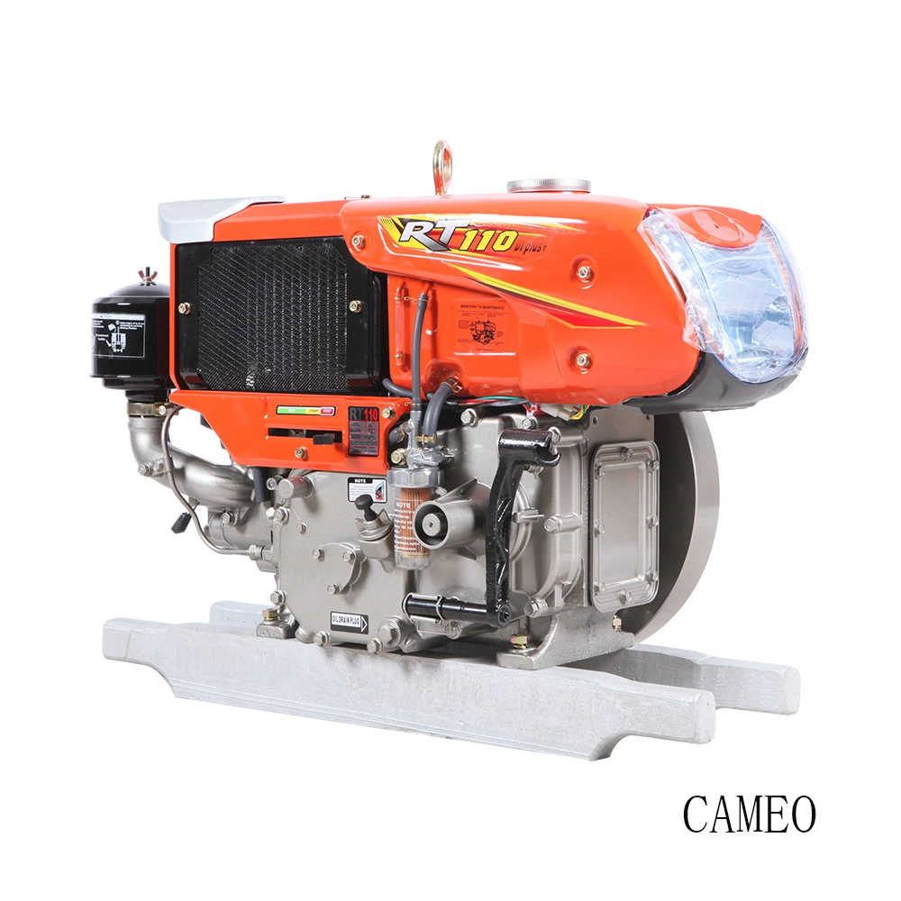 Moteur diesel refroidi par eau à un cylindre de type Kubota de 7HP à 15.5HP, petit moteur diesel à 4 temps avec démarrage électrique, moteur diesel de 8HP, 10HP, 12HP, 15HP, 16HP et 20HP