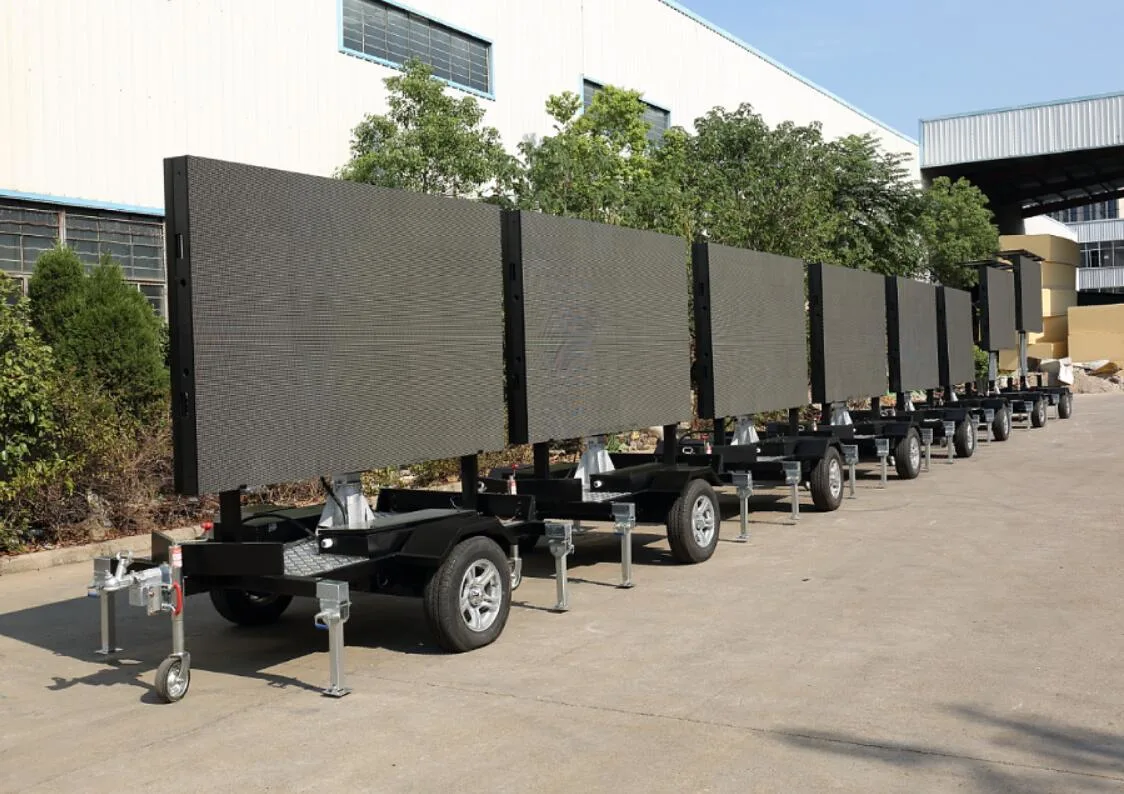 LED Factory P4/ P5/ P6 /P8 / P10 Outdoor LED Mobile Trailer Display Screen
