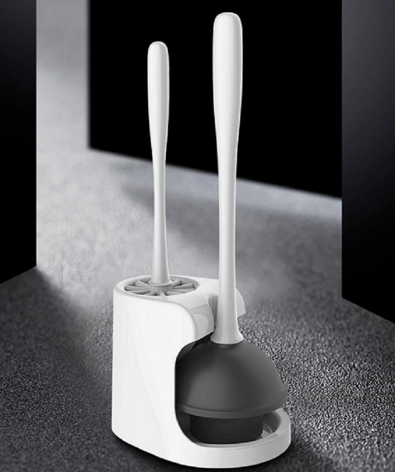 Toilet Plunger with Bowl Brush and Holder Set - Bathroom Cleaner Toilet Cleaner Set Bl16174