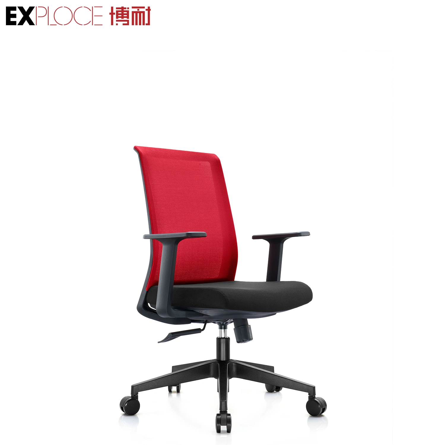 Manufacturer Ergonomic Office Home Furniture Simple High quality/High cost performance Guest Armrest Backrest Fabric Swivel Bar Staff Mesh Swivel and Lift Chair