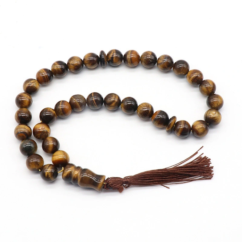 Semi Precious Stone 12mm Beads Bracelet Car Hanging Accessories 33 Muslim Rosary Bracelets