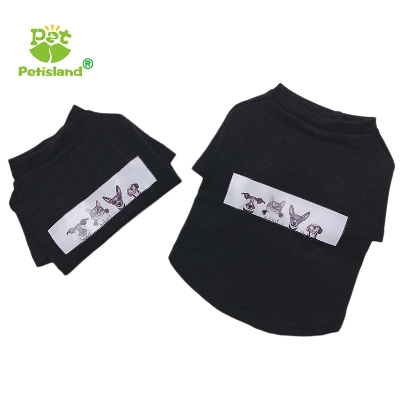 Petisland Printed Summer Pets Tshirt Puppy Dog Clothes Pet Cat Vest Cotton T Shirt Pug Apparel Costumes Dog Clothes for Small Dogs