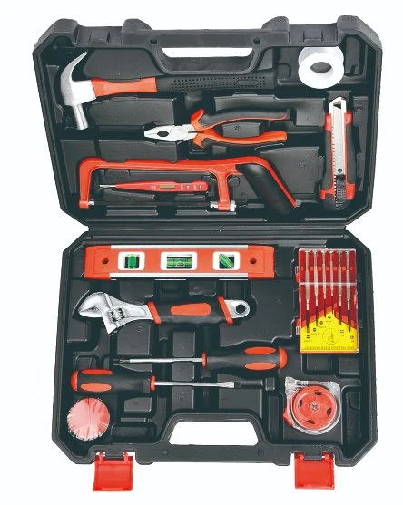 Hand Tool Set General Household Hand Tool Kit with Plastic Storage Case