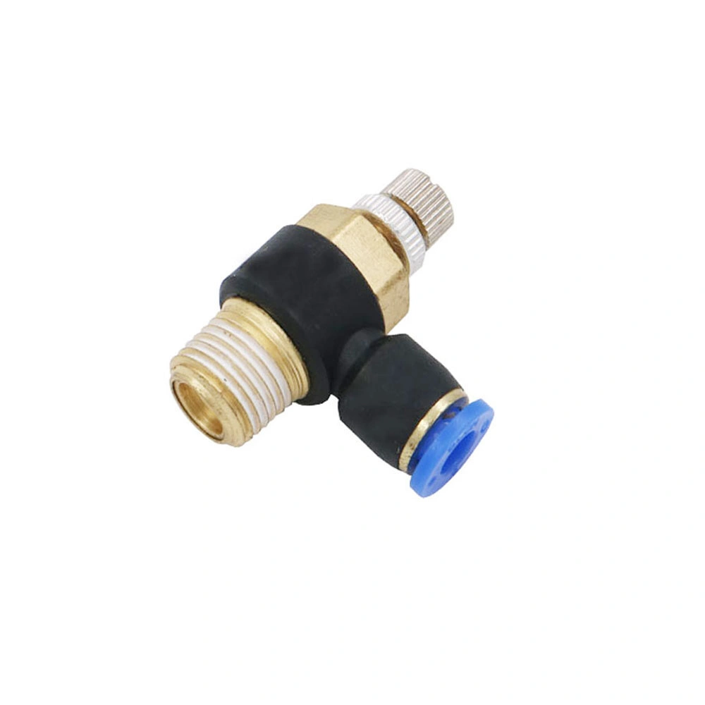 New Business Ideas Black SL Flow Speed Air Volume Control Valve Tube Pneumatic Connector Quick Fittings