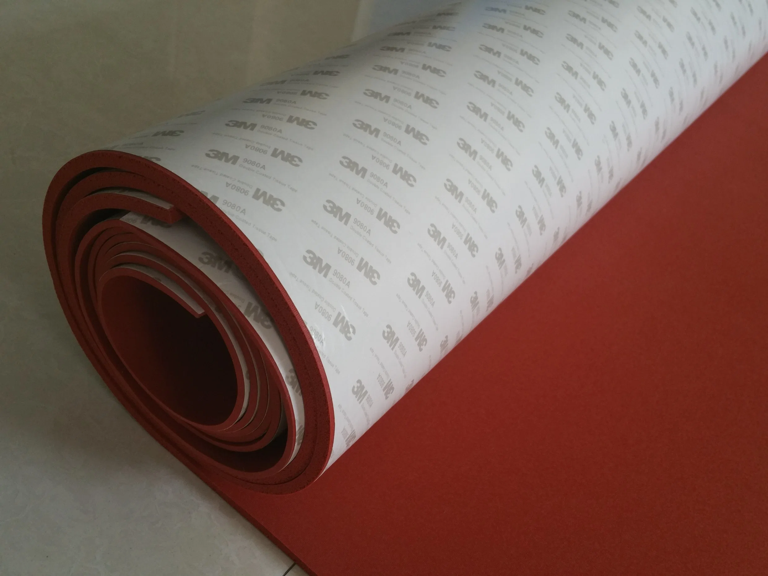 Close Cell Silicone Sponge Sheet, Silicone Foam Sheet Backing Adhesive Material (3A1002)