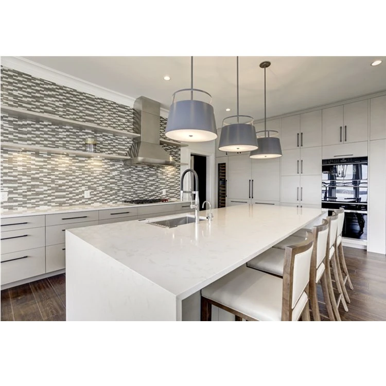 White Color PVC Kitchen Cabinets Furniture