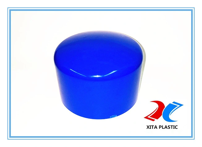 A cor azul PVC tampa da extremidade da conexão do tubo com o OEM