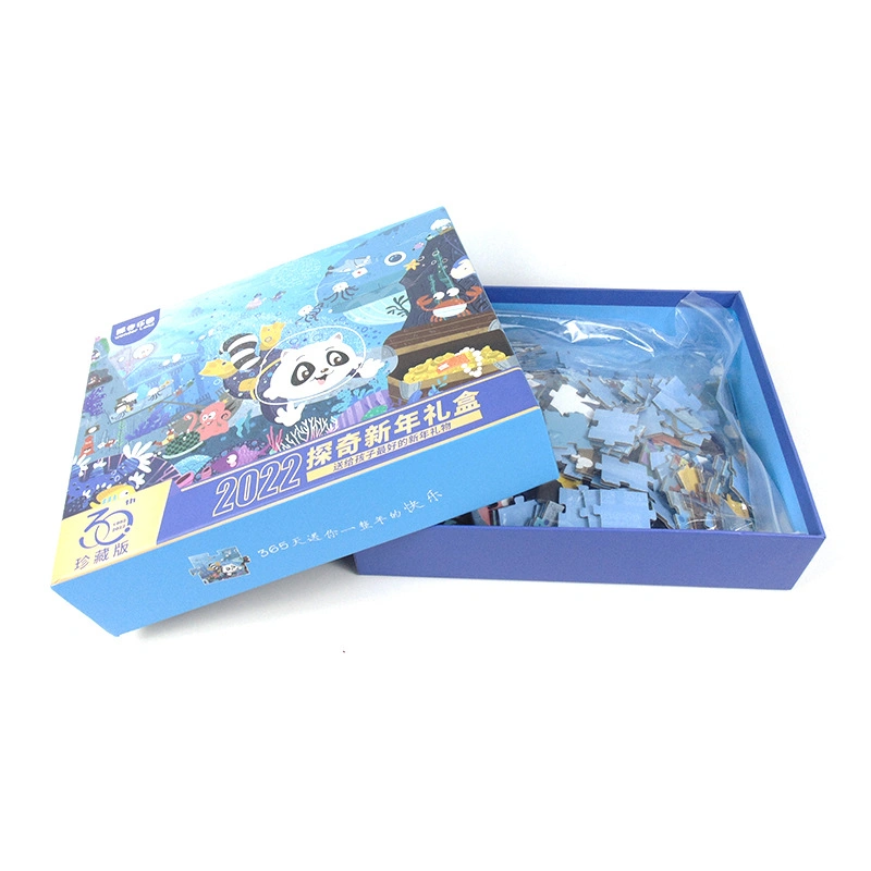 Factory Custom Printing Paper Puzzle Preschoolers Child Study Toys Number Cards Children's Educational Puzzle Set with Paper Packing Box Storage Box