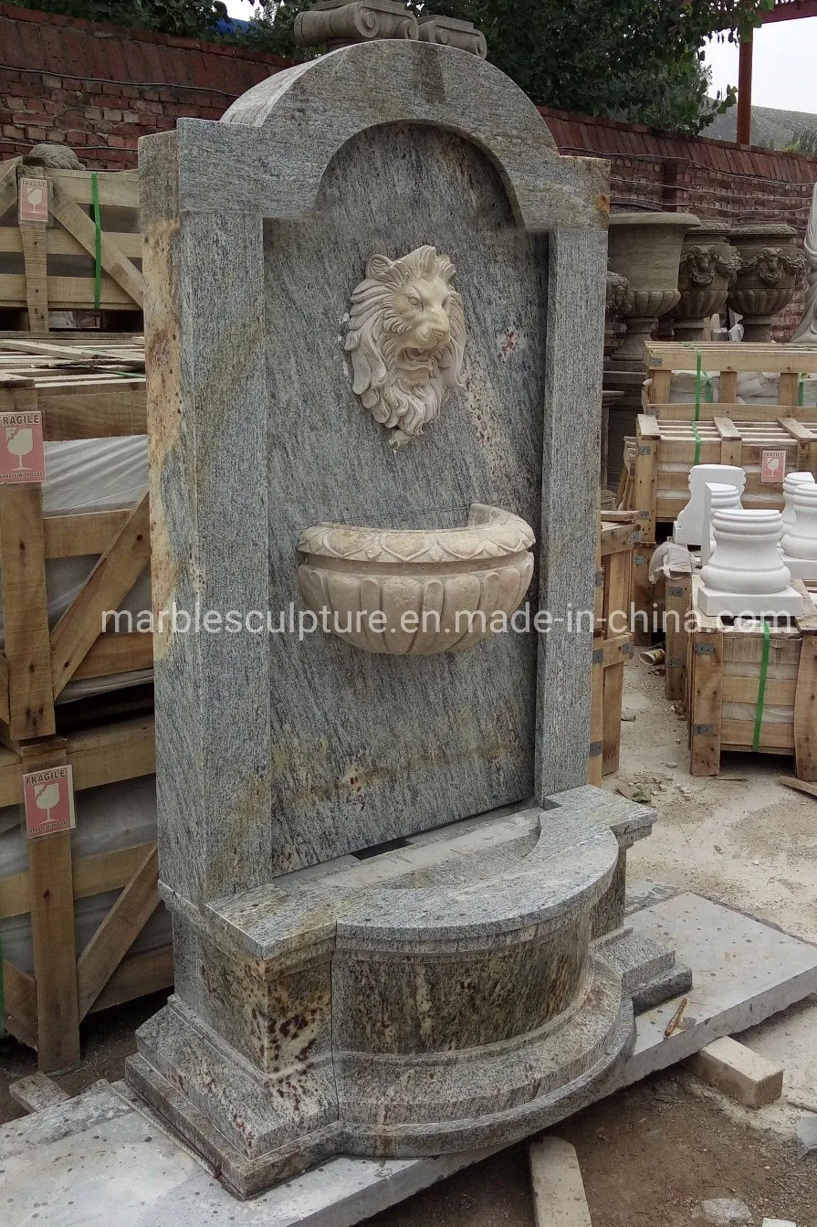 Hand Carved Lion Head Wall Fountain (SY-WF004)