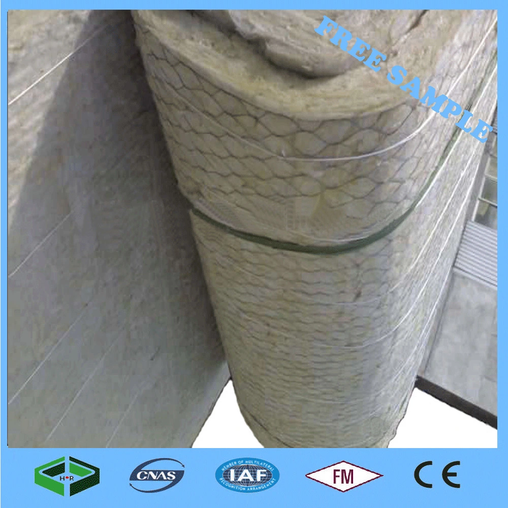 Waterproof Heat Preservation Rock Wool Fiber Rockwool Roll Sound Insulation Blanket