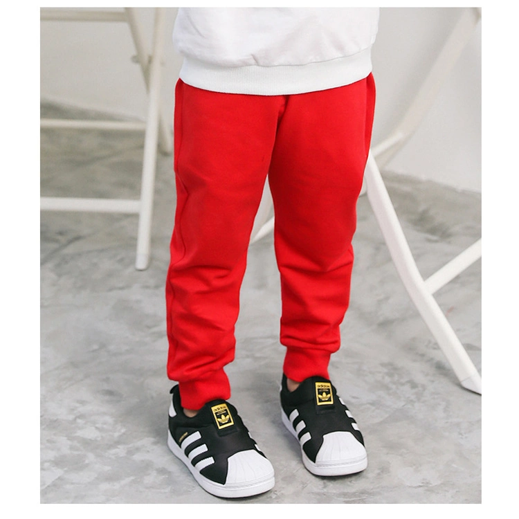 High quality/High cost performance 100% Cotton Boys and Girls Blank Customize Logo Kids Sweat Pants Kids Wear Boy&prime; S Pants