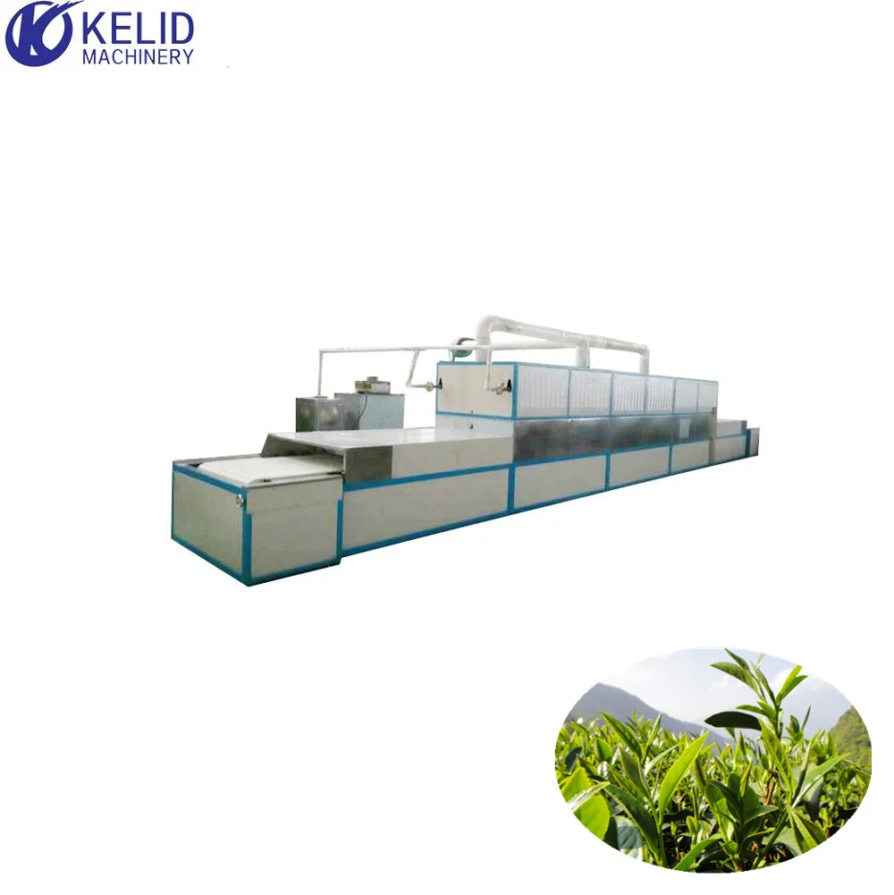 Industrial Black Green Tea Herbtea Drying Sterilization Microwave Equipment