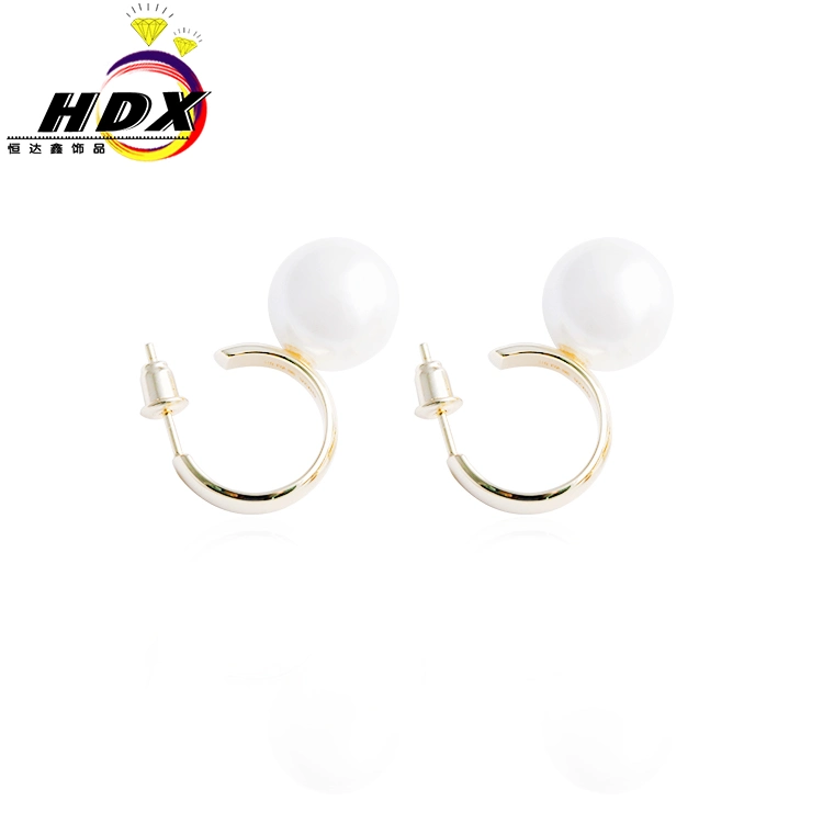 925 Sterling Silver Pearl y Aretes de Plata para la Mujer