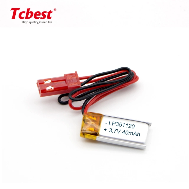 Li-Po 351120 40mAh 3,7V Drone batería de polímero de litio para E-Bike/ carro de golf con helicóptero Quadcopter Ntc/.