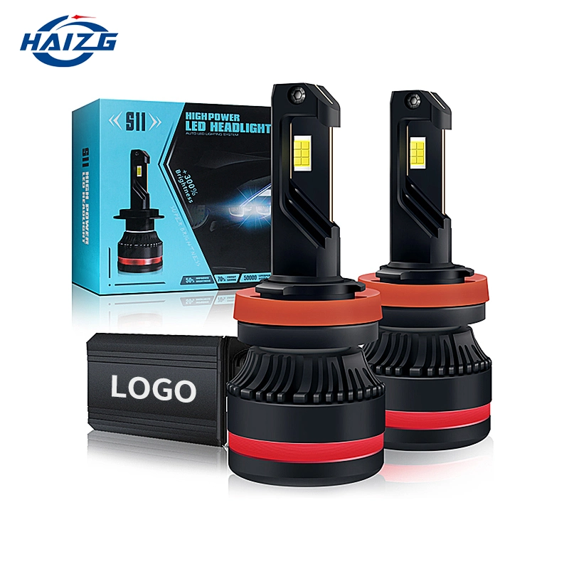 Haizg High Power 100W LED Car Light Bulb Waterproof Canbus Auto Headlight