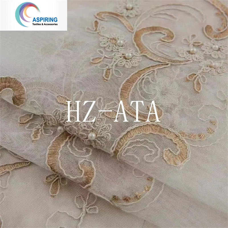 Embroidery Voile Fabric Shower Curtain Fabric