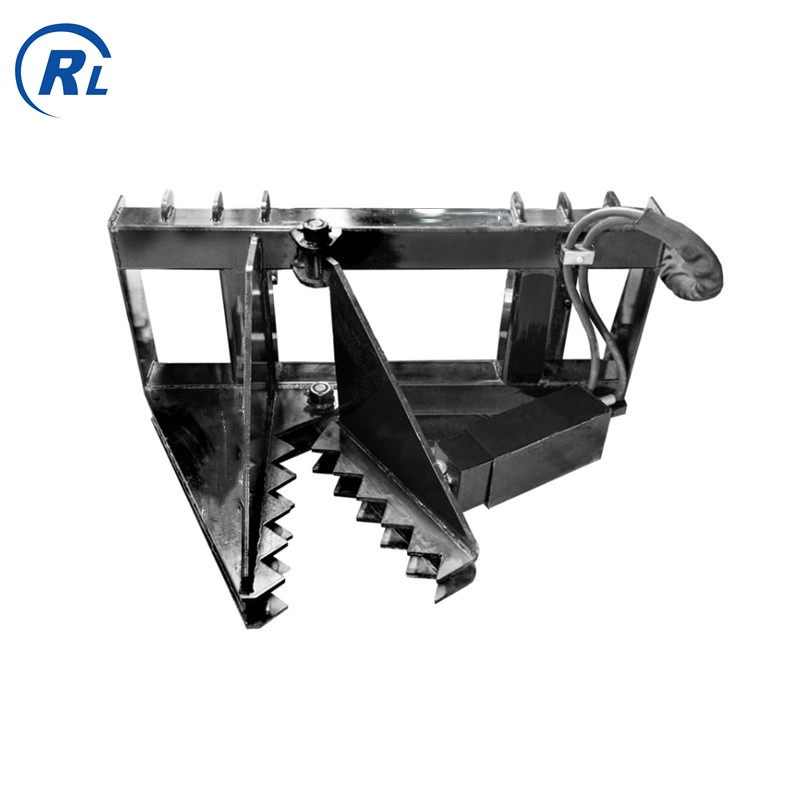 Qingdao Ruilan Personalizar de alta calidad Heaay Duty / Stand Duty Tree Puller con cilindro hidráulico para mover árboles / Accesorio de Skid Steer