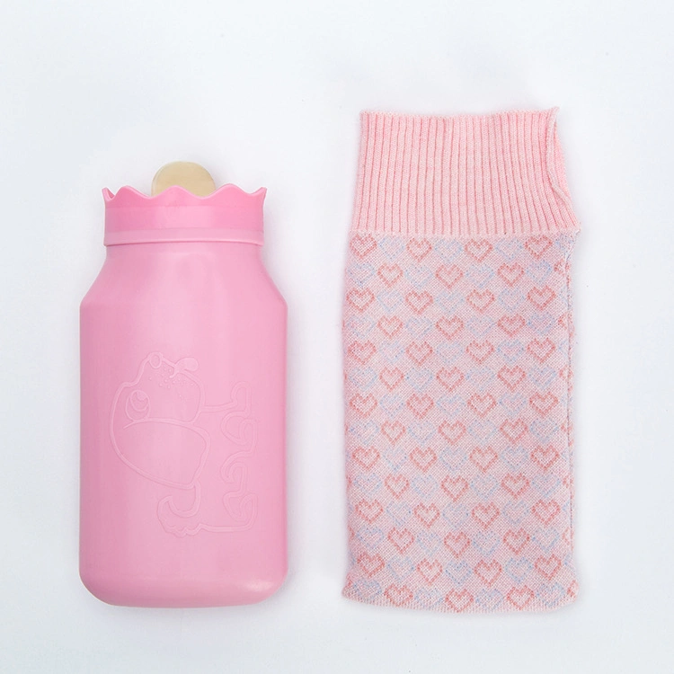 Chinese Compression Molding Warm Hot Water Bottle, Silicone Rubber Hot Water Bags with Covers