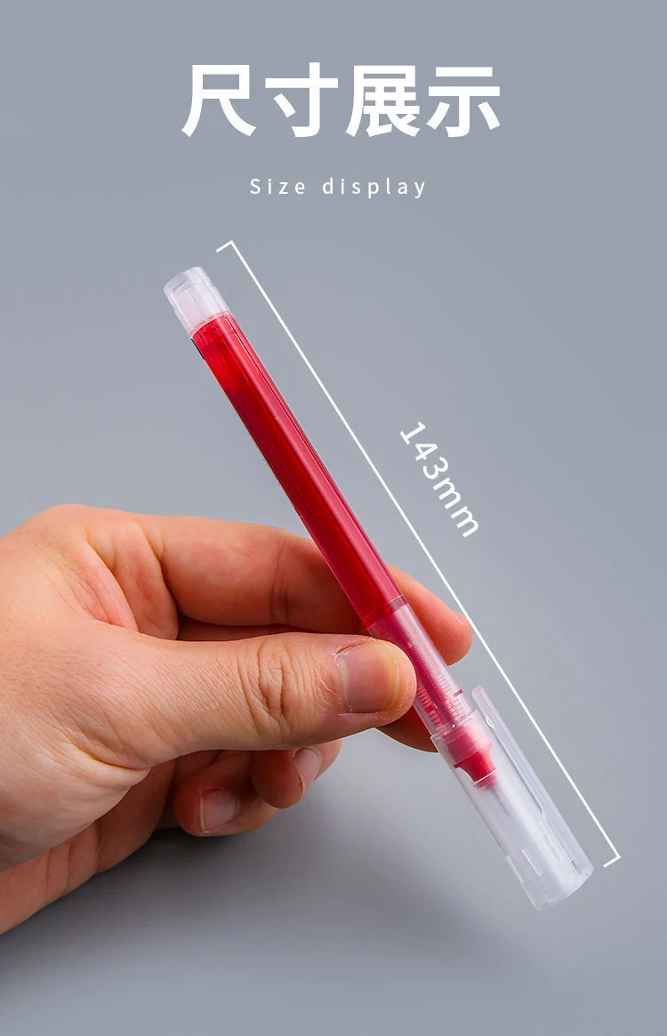 Esferográfica de tinta de gel Quick Dry Needle Tube, ponta de agulha de 0,5 mm material de escritório e escola material de escritório e material de escritório por grosso