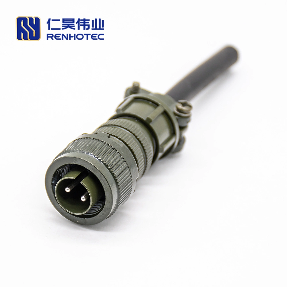 Amphenol Military Spec 5015 Straight Plug 2 Pin Circular Connector