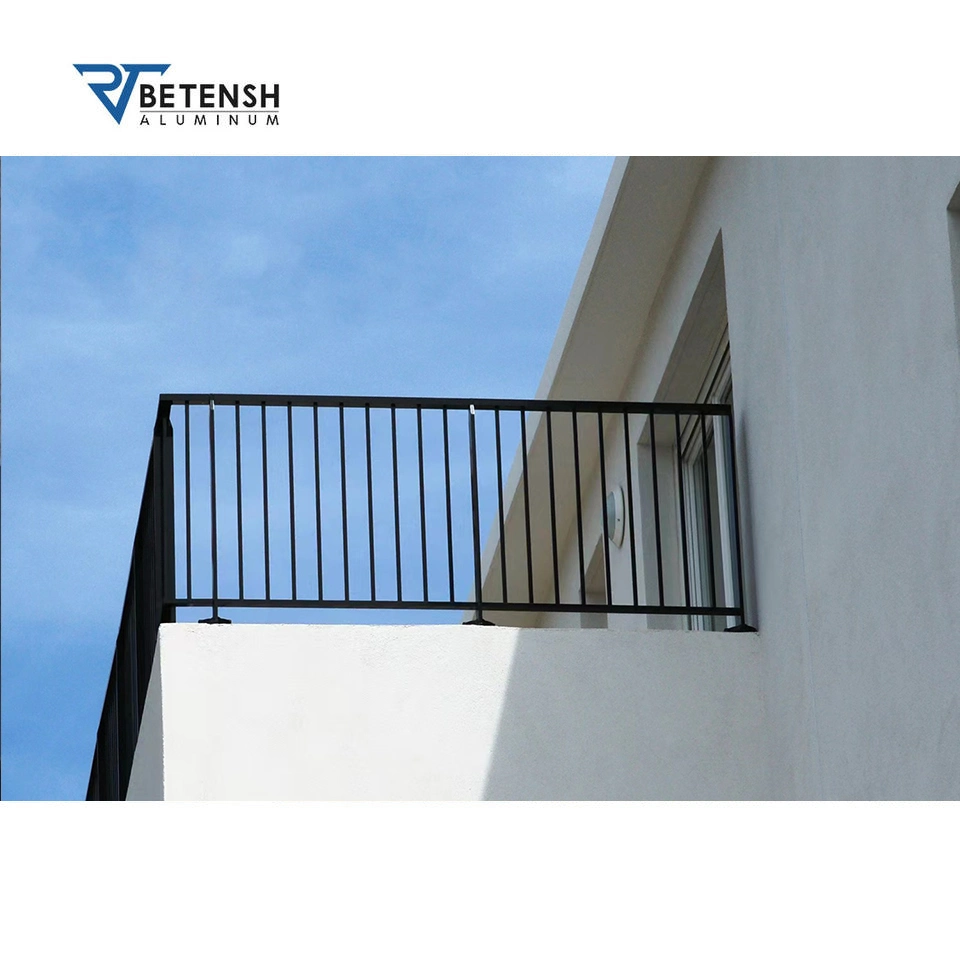 OEM/ODM Privacy Horizontal Frameless Glass Balustrade Custom Staircase Modern Metal/Aluminum/Iron Balcony Railing/Wood Design Balustrade Fence for Pool/Balcony