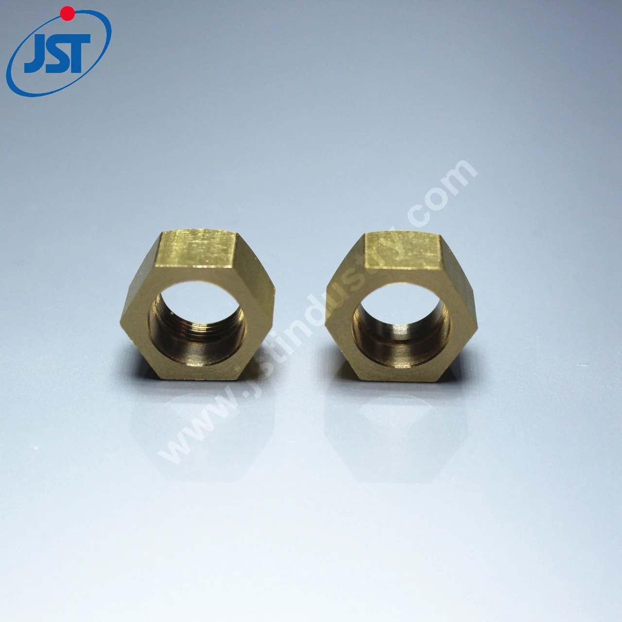 Custom CNC Turning Hexagon Self-Locking Brass Coupling Nut for Medical Device, Quick Coupling