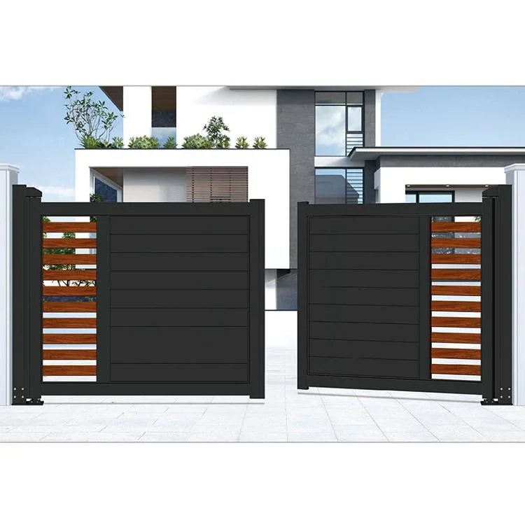 Ranch Luxury Iron Gate 16' Metal Front Cancello Automatico Portail Electrique Driveway Gates motorizada Swing Gate 3 metros