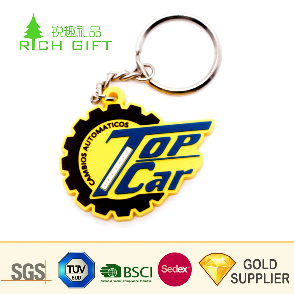 Wholesale/Supplier China Custom Cheap Soft PVC Color Filled Cool Cycling Bicycle Keychain for Decoration