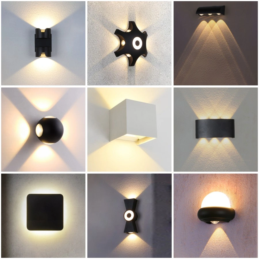 Modern Black Wall Sconce Nordic Minimalist Mounted Outdoor Waterproof Electronic Energy Saving Art Deco Aluminum LED Light Wall Lamp