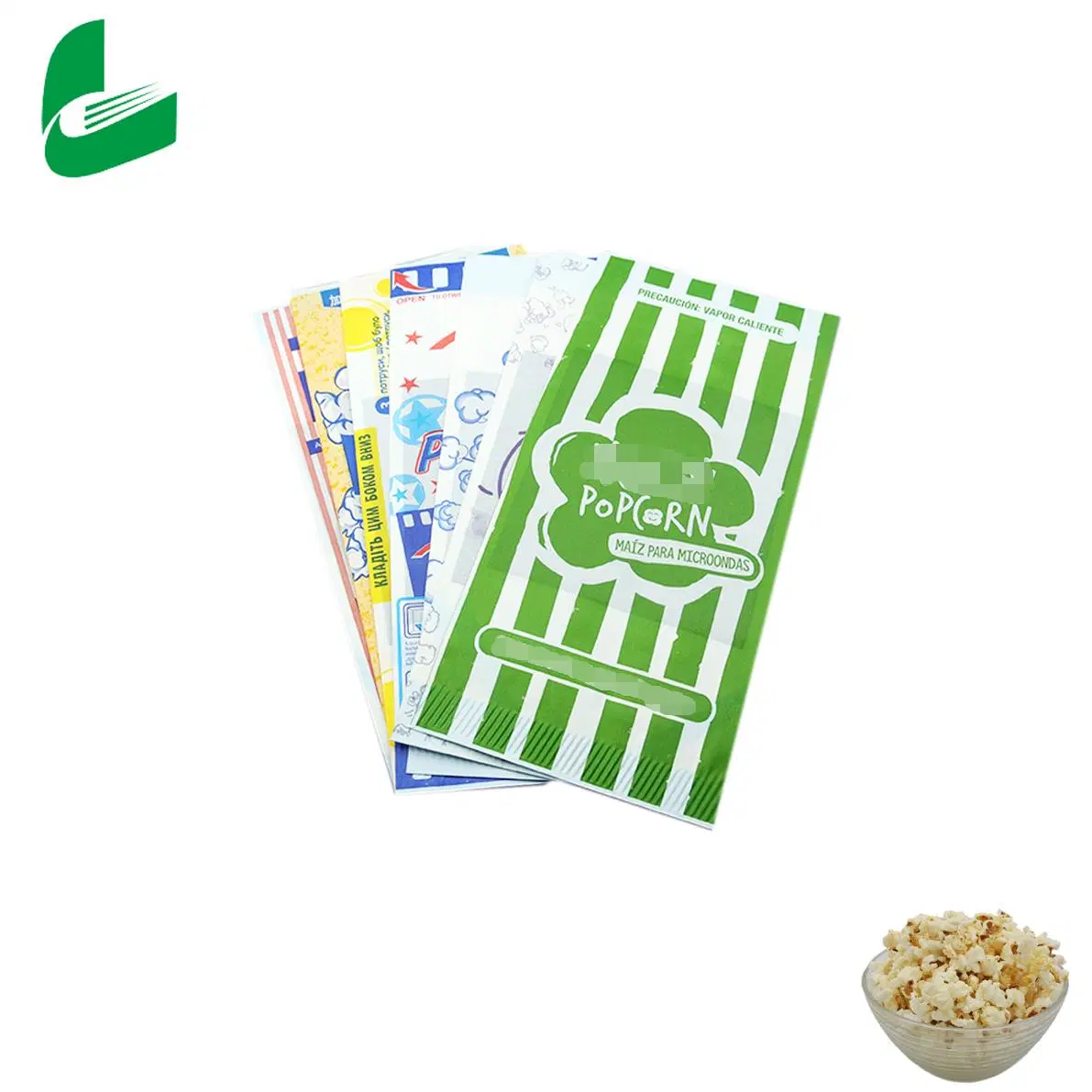 Folding Security Heat Seal Wholesale/Supplier Custom Logo Popcorn Bags