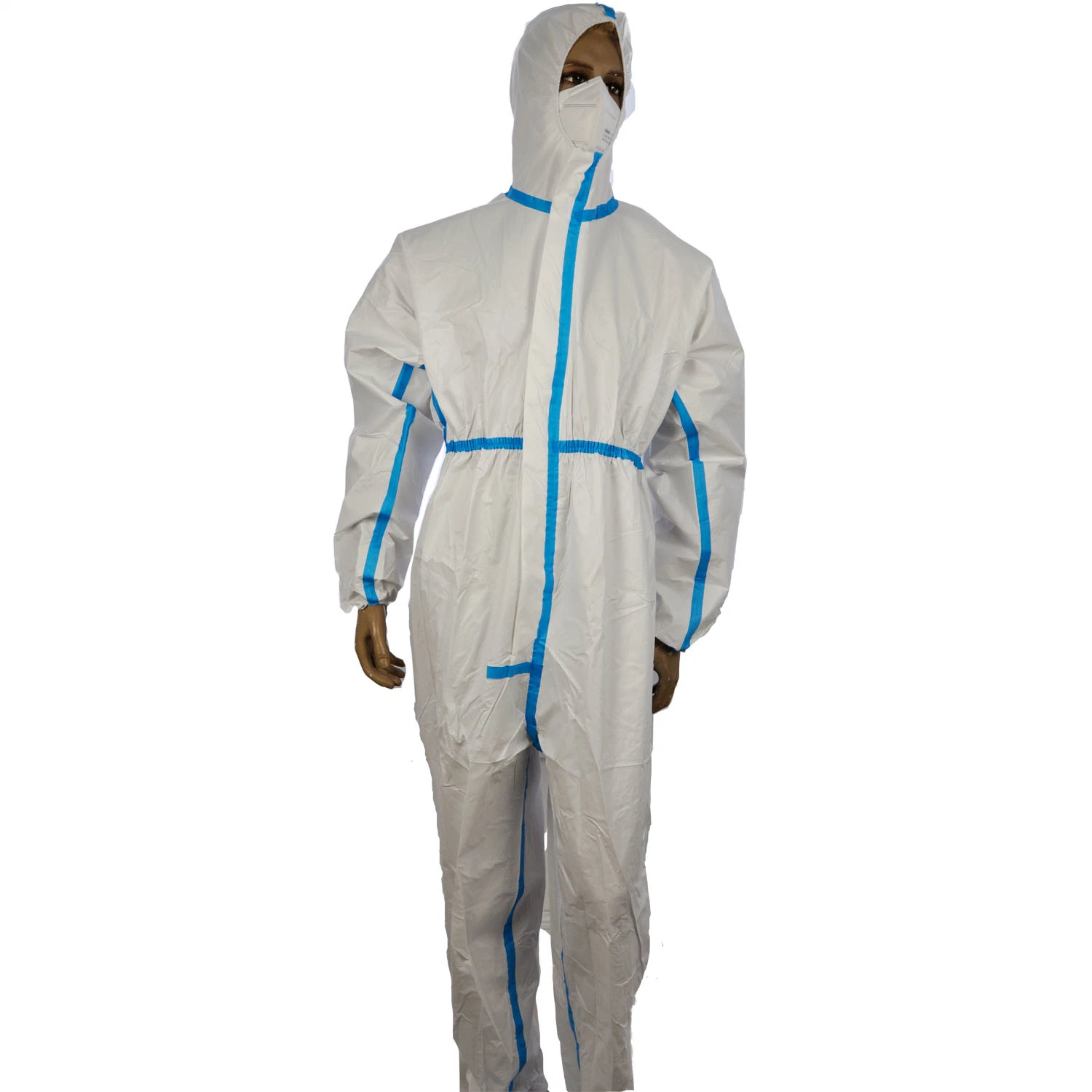 Disposable Type 5 6 SMS Ss PP PE Nonwoven Safety Coverall