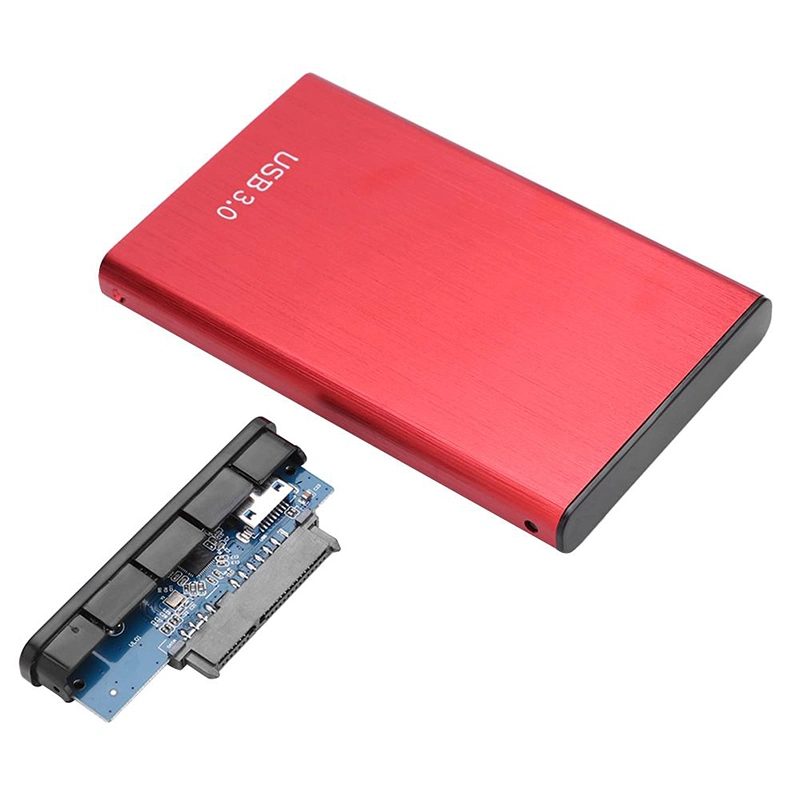 Hot vender aluminio Disco duro externo USB 3.0 caso para el disco duro SATA de 2,5 pulgadas de alta velocidad de 5 Gbps Alojamiento