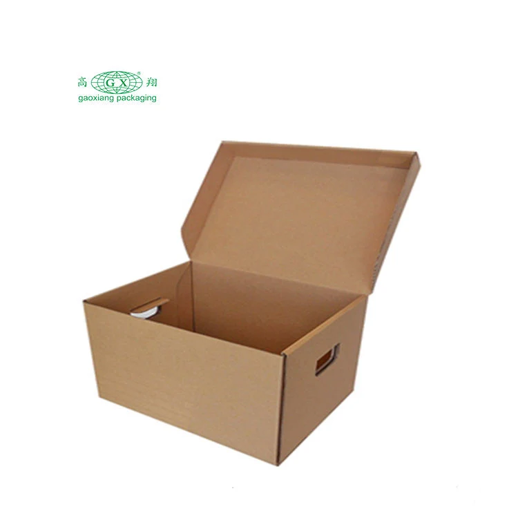 Custom Durable Office File Storage Box Corrugated Carton Document Packaging Shipping Box